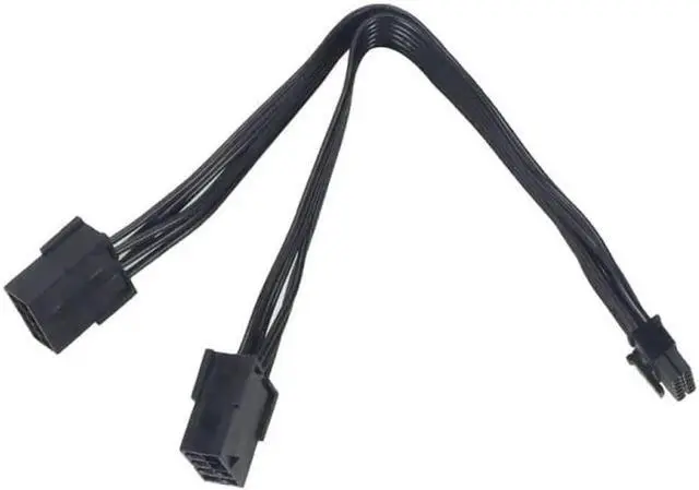 Alt view image 6 of 6 - Dual PCIe 6/8 Pin Female to Mini 12 Pin Male GPU Power Adapter Cable Compatible with NVIDIA GeForce RTX 30 Series RTX 3080 RTX 3090 GPU (8Pin)