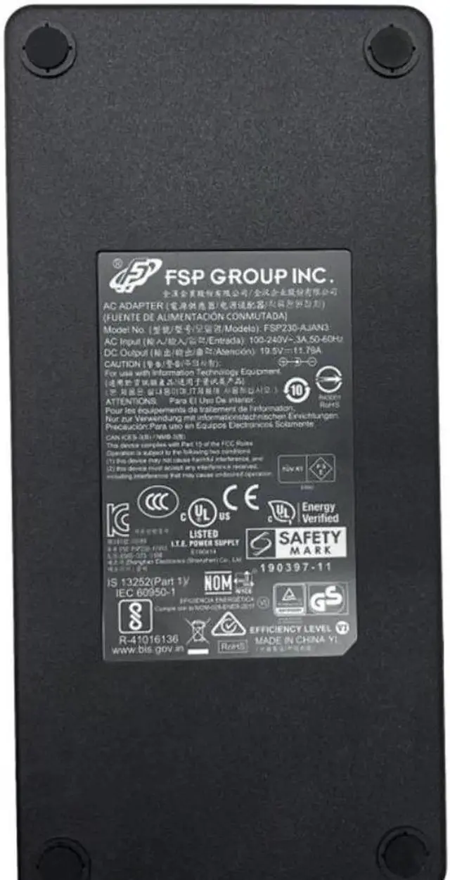 Alt view image 2 of 2 - FSP FSP230-AJAN3 230W Charger 19.5V 11.79A AC Adapter for INTEL NUC9I NUC8I7HVK NUC8I7 BAREBONE MINI ITX PC Power Supply