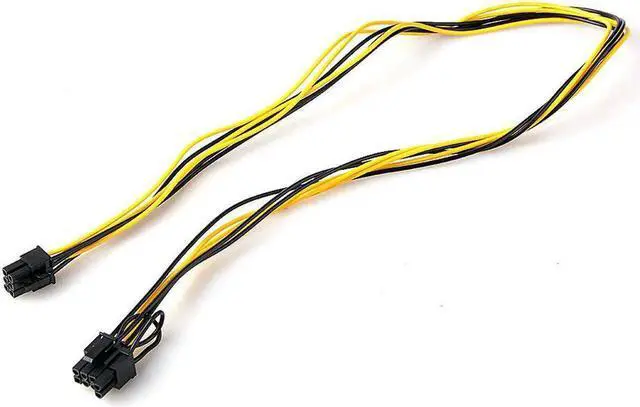 Alt view image 2 of 5 - 70cm 6 Pin Male To 8 Pin Male Pci Express Power Adapter Cable For Graphics Video Card 6pin To 8pin Pci-E Power Cable