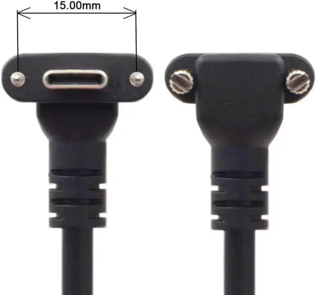 Main image of USB 3.1 Type-C Dual Screw Locking to USB3.0 Data GL3523 Repeater Cable 90 Degree for Camera Oculus Quest Link
