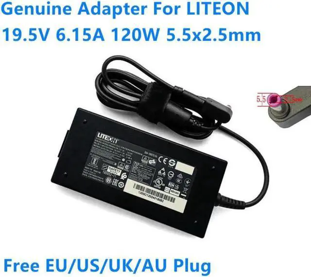 Main image of 19.5V 6.15A 120W 5.5x2.5mm LITEON PA-1121-26 AC Adapter For Gaming Laptop Power Supply Charger