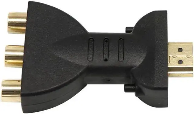 Alt view image 2 of 2 - Gold-plated HDMI-compatible to 3 RGB RCA Video Audio Adapter AV Component Converter HDMI-compatible Cables