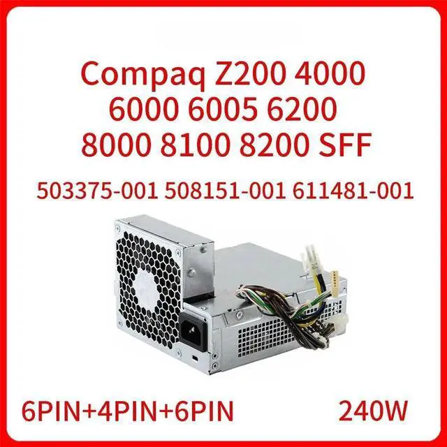 Main image of 240W for Compaq Z200 4000 6000 6005 6200 8000 8100 8200 SFF Switching Power Adapter D10-240P1A Power Supply PSU