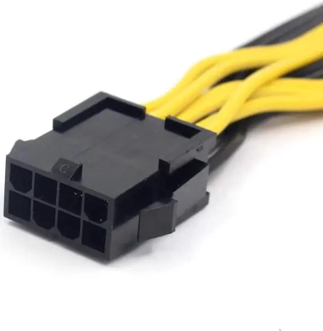 Alt view image 3 of 4 - BGNing CPU 8 Pin Female to Double 8Pin (6Pin + 2Pin) Male Power Supply Cable Cord PCI-E Splitter Charge Cable for Graphics Video Card 15cm