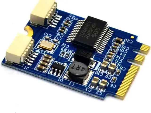 Alt view image 5 of 7 - Riser Card M.2 NGFF Key A-E to Dual USB2.0 Extension Cable Card M.2 to USB Expansion Card Converter Cable Desktop USB HUB USB 2.0 Connector Adapter Port Multilier