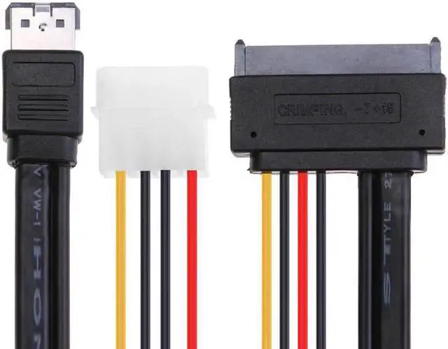 Main image of ESATA+USB combo DUAL Power ESATA +4pin IDE Power to SATA 22P/ 7+15pin HDD 5V 12V for 3.5" 2.5" Hard Disk Female Cable