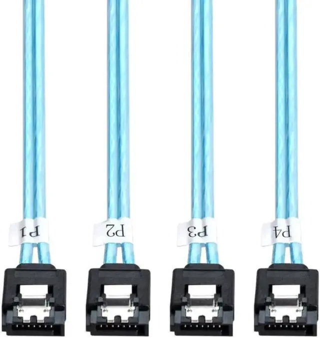 Alt view image 2 of 3 - SAS Internal 4 SATA Host to 4 SATA 7pin Target Hard Disk 6Gbps Data Server Raid Cable 50cm zihan
