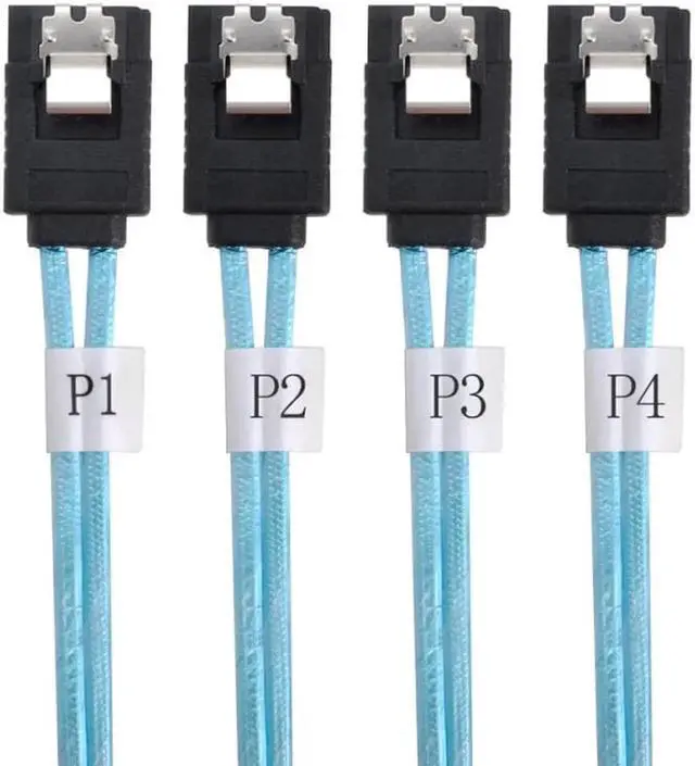 Main image of SAS Internal 4 SATA Host to 4 SATA 7pin Target Hard Disk 6Gbps Data Server Raid Cable 50cm zihan