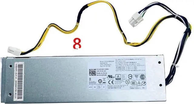 Alt view image 3 of 6 - D240EM-00 For Optiplex 3040 3046 3050 5040 7040 3650 3655 3660 3668 3653 3250 8Pin 240W Power Supply HU240AS-00 AC240NM-00