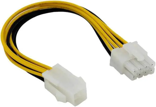 Alt view image 2 of 2 - 2017 est Hot 4 Pin Male to 8 Pin CPU Power Supply Adapter Converter ATX Cable 12V CPU Cable