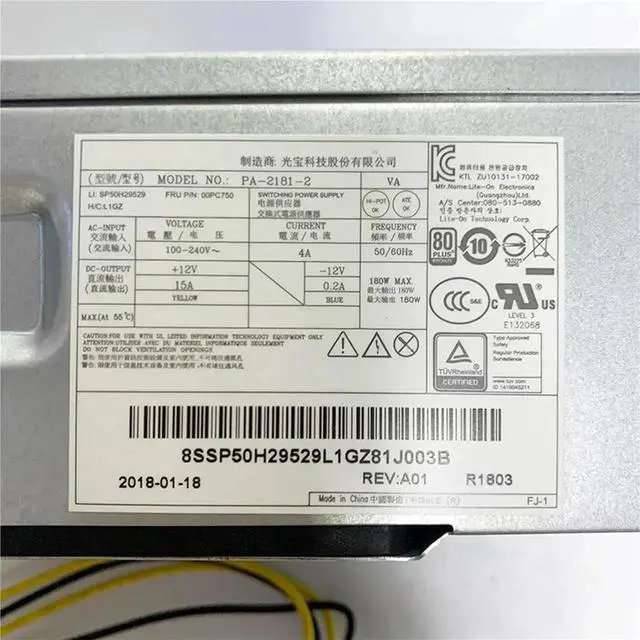 Alt view image 4 of 6 - 180W PSU for 10Pin 4Pin HK280-72PP FSP180-20TGBAB PA-2181-2 PCG010 Switching Power Supply