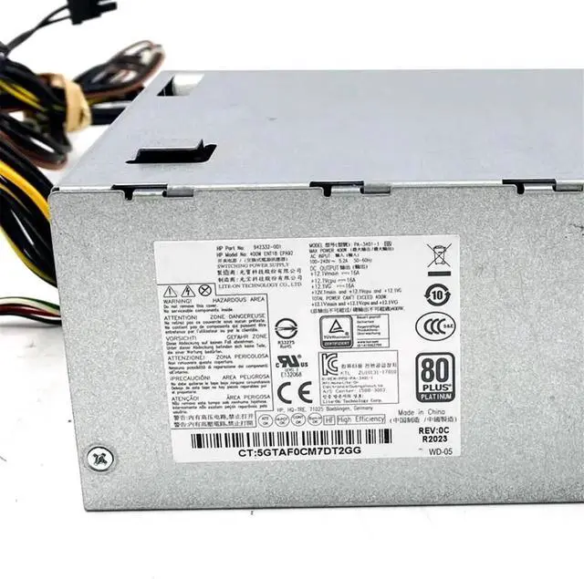 Alt view image 4 of 6 - 942332-001 For 86 89 280 480 400 600 800 G3 G4 G5 400W Power Supply PA-3401-1HA PA-3401-1 PCG007