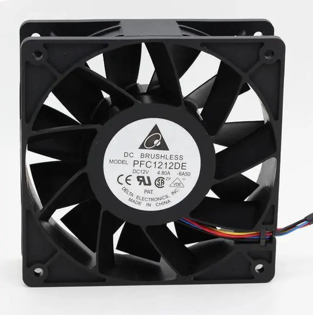 Main image of IP68 waterproof cooling fan Delta PFC1212DE 120mm 12038 12V 4.8A 7000RPM axial cooling fan powerful
