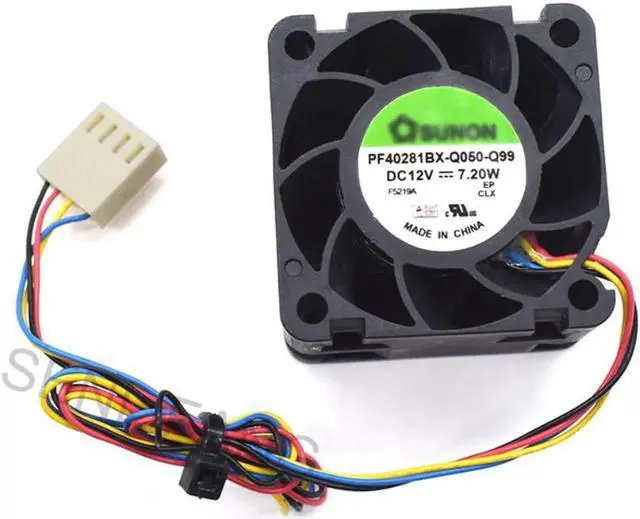 Main image of De nuevo para PF40281BX-Q050-Q99 4cm 4028 12V 12V 7,20 W 4 cables de alimentación del servidor de ventilador de refrigeración