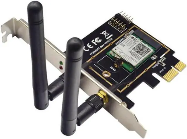 Alt view image 2 of 3 - M.2 Wifi Adapter M2 Ngff Key A-E to Mini Pci Express Wifi Raiser PCI-E 1X NGFF Wireless Support Mini Pcie Network Card
