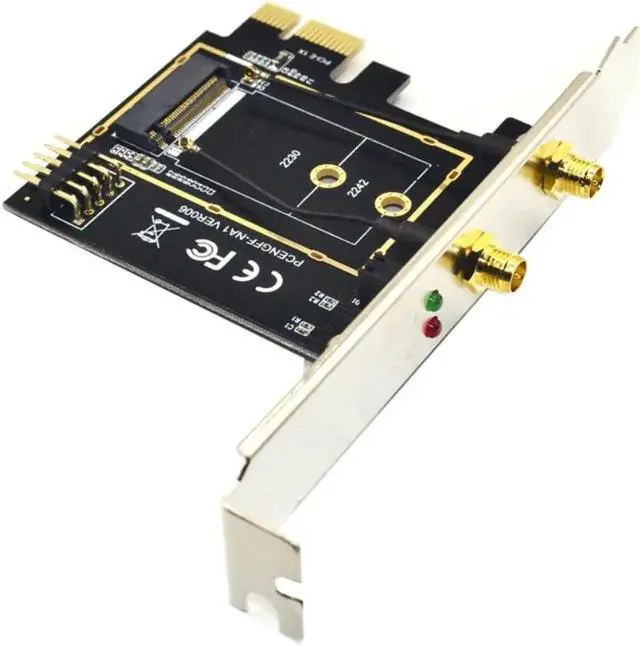 Main image of M.2 Wifi Adapter M2 Ngff Key A-E to Mini Pci Express Wifi Raiser PCI-E 1X NGFF Wireless Support Mini Pcie Network Card