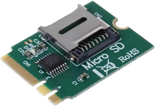 Alt view image 3 of 5 - M2 NGFF Key A.E WIFI Slot to Micro-SD SDHC SDXC TF Card Reader T-Flash Card M.2 A+E Card Adapter Kit