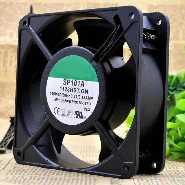 Main image of The SP101A 1123HST.GN 115V 0.21A/0.18A large air cooling fan