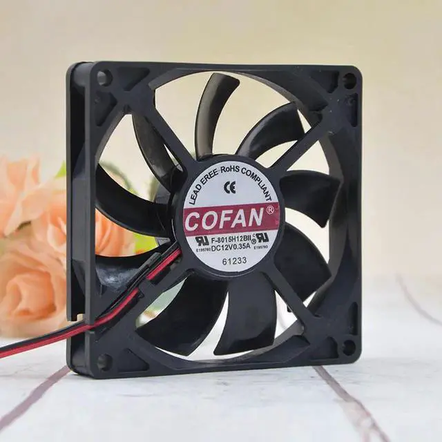Main image of 1pcs For COFAN Ultra-thin Chassis Large Air Volume Fan F-8015H12BII 12V 0.35A 8cm Cooling Fan Cooler Accessories
