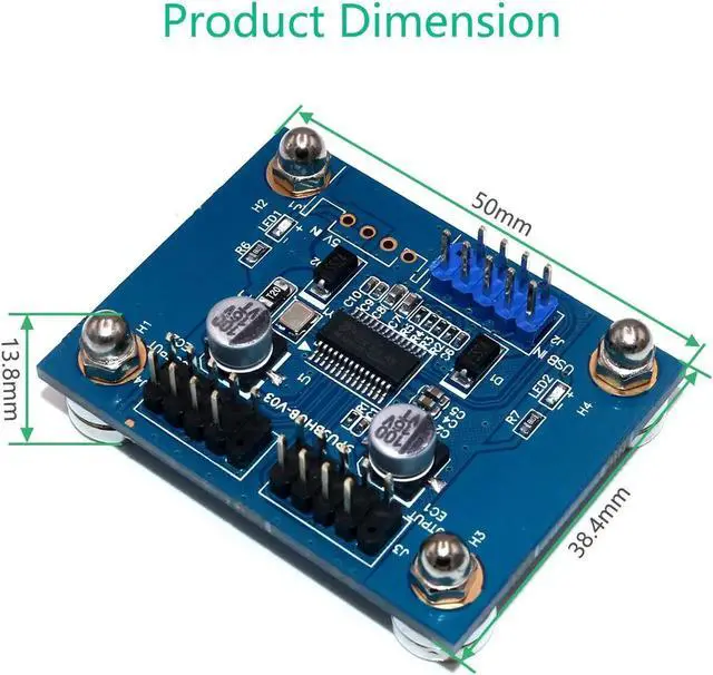 Alt view image 4 of 6 - 1X2 Motherboard USB 2.0 9pin Header 1 to 2 Extension Hub Splitter Adapter-Converter MB USB 2.0 Male to 2 Male-30CM 9-pin Cable