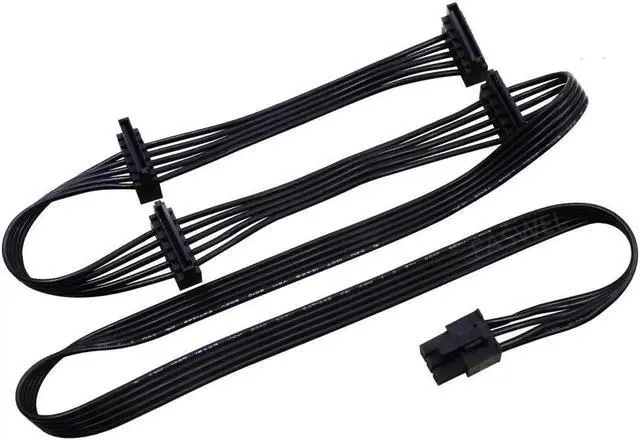 Alt view image 2 of 2 - Cable de alimentación Modular de 6 pines macho a 4 SATA para SeaSonic 850W 80 + M1211-850 de bronce