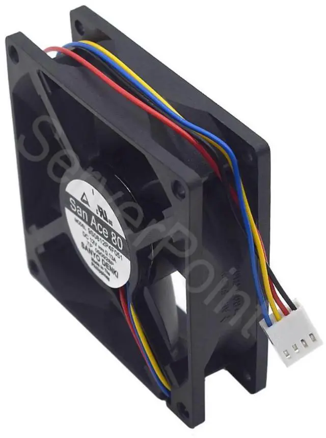 Alt view image 2 of 2 - For 8025 8CM 4 wire PWM ultra-quiet chassis fan 9S0812P4F051 12V 0.13A