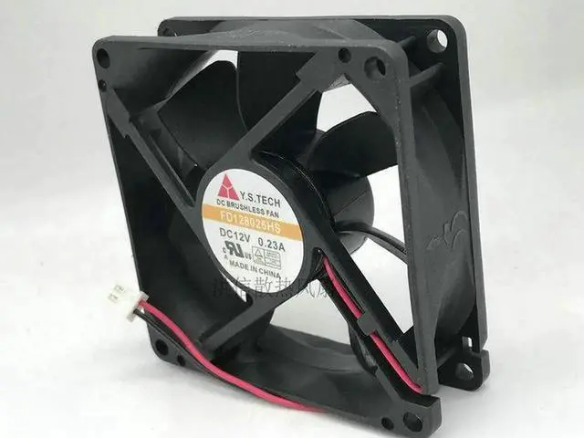 Alt view image 2 of 3 - FD128025HS 8025 80X80X25mm 8cm DC 12V Brushless 0.23A 8CM Computer PC Cooling Fan