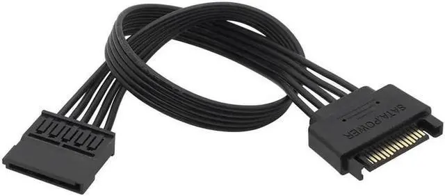 Main image of SATA 15Pin Male to 15P Female Power Extension Cable HDD SSD Power Supply Cable SATA Power Cable 30CM