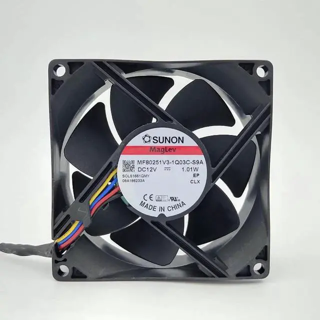 Main image of 80mm Mute Pwm Cpu PC Cooling Fan,Sunon MF80251V3-1Q03C-S9A 80X80X25mm 12V 1.01W 4P 4Wire Water Cool Fans Quiet Low Noise