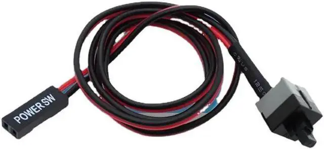 Main image of 1pcs50cm Long Power Button Switch Cable for PC Switches Reset Computer Power Momentary Automatically Reset Push Button SW