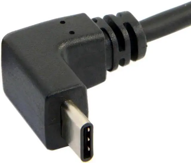 Main image of USB 3.1 USB-C Reversible Angled to 90D Up Angled A Male Data Cable for Laptop