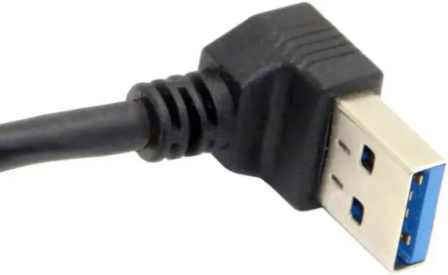 Alt view image 2 of 3 - USB 3.1 USB-C Reversible Angled to 90D Up Angled A Male Data Cable for Laptop