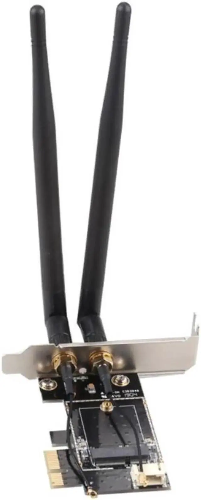 Alt view image 4 of 5 - Wireless Card to pciE-1X to NGFF-Ekey PCIE Laptop Pc WIFI WLAN Card Adapter Dual Antenna Adapter Board