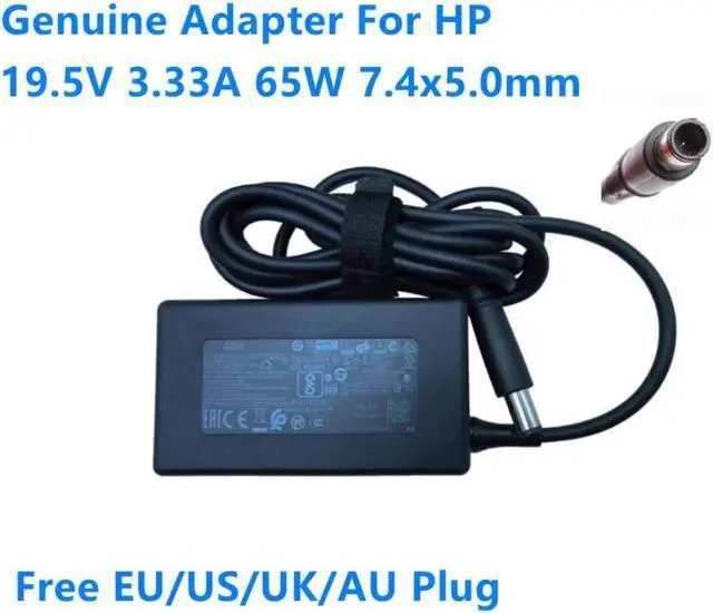 Alt view image 2 of 2 - 19.5V 3.33A 65W 7.4x5.0mm L39752-001 TPN-LA16 Power Supply AC Adapter For HP Laptop Power Charger
