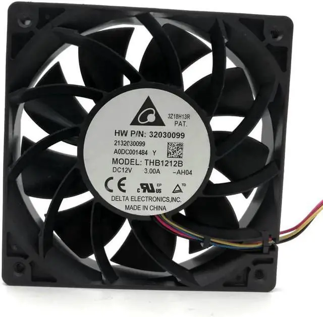 Alt view image 3 of 4 - 1pcs Delta THB1212B DC12V 3.0A for HW Device Cooling fan 120*120*25MM 12V 4Lines