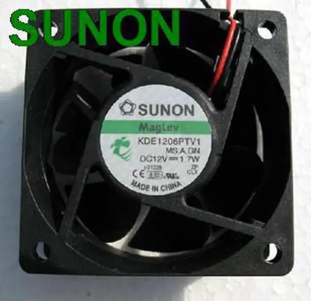 Main image of For Sunon KDE1206PTV1 Maglev 6CM 60MM 60*60*25MM 6*6*2.5CM 6025 12V 1.8W Cooler Server Inverter Cooling Fan