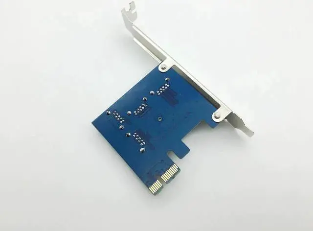 Alt view image 4 of 6 - PCI-E 1X to 4 PCI-E 16X Slots Riser Card External Adapter PCI-E 1 to 4 Port Card Multiplier Riser Card for Bitcoin Miner Machine