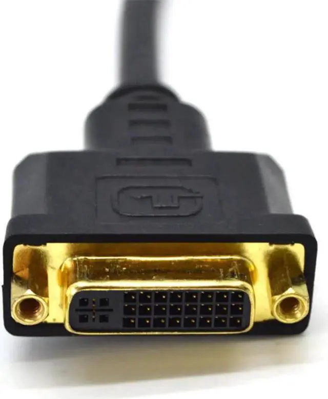 Alt view image 3 of 3 - Cable Video Adapter HDMI-compatible Male to DVI-I 24+5 Female M/F Cord For HDTV LCD DVD PC