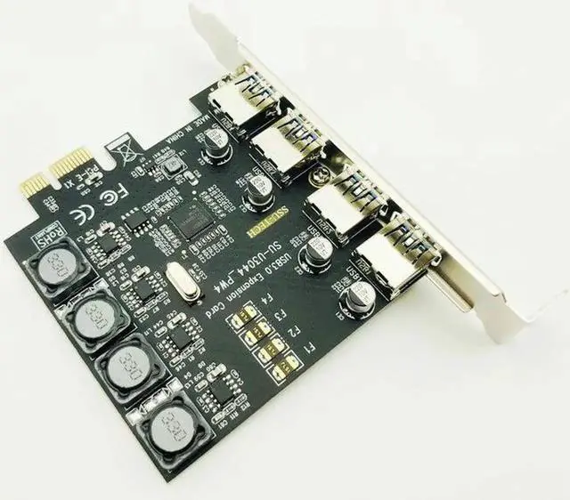 Alt view image 2 of 6 - USB 3.0 PCI-E Card 4Port USB3.0 HUB PCI Exprss PCI-E to USB 3.0 Expansion Card Adapter 5Gbps For Desktop Computer Components