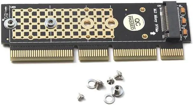 Alt view image 2 of 5 - PCI-E NGFF M.2 NVMe SSD to PCI-E 3.0 16x M Key Port Adapter HDD Extender Expansion Card Connector Converter Board Riser Card