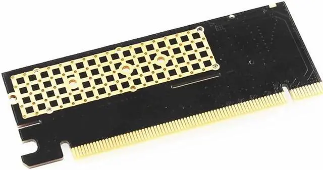 Alt view image 5 of 6 - M.2 NVMe SSD Adapter M2 to PCIE 3.0 X16 Controller Card M Key Interface Support PCI Express 3.0 x4 2230-2280 Size M.2 FULL SPEED