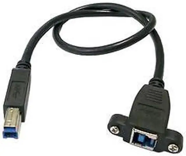 Main image of Super Speed USB 3.0 Back Panel Mount Female to Male B Type Extension Cable 0.5M