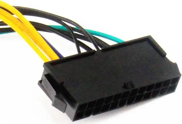 Alt view image 4 of 6 - ATX 24pin to Motherboard 2-port 6pin Adapter Power Supply Cable Cord for HP Z220 Z230 SFF Mainboard Server Workstation 30cm Cord