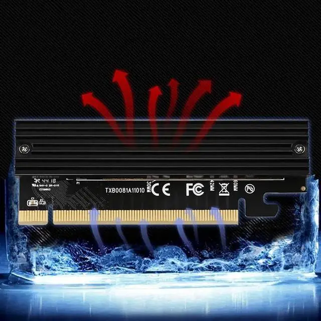 Alt view image 3 of 6 - Add On Cards PCIE to M2 Adapter M.2 to PCIE X16 Adapter M2 SSD Adapter SSD M2 NVME PCI-E M Key Supports 2230-2280 M.2 SSD