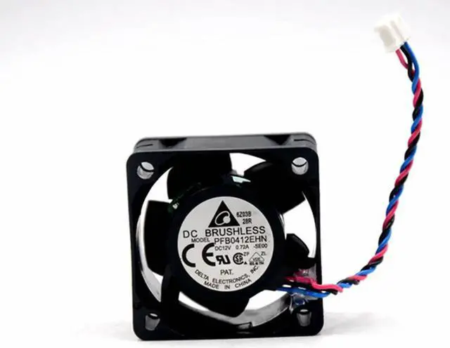 Alt view image 4 of 6 - 1pcs for Delta PFB0412EHN -SE00 4028 40*40*28mm DC12V 0.72A powerful axial cooling fan 40 mm