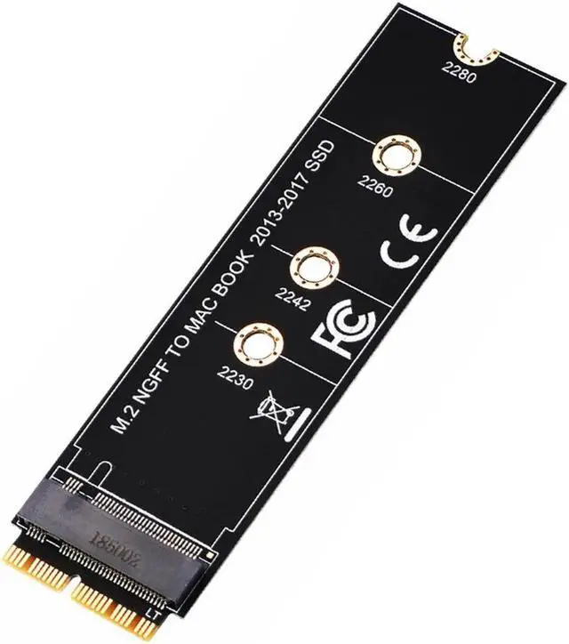 Alt view image 3 of 6 - M.2 NVME SSD Convert Adapter Card for MacBook Air Pro Retina 2013-2017 NVME/AHCI SSD Upgraded Kit For A1465 A1466 A1398 A1502 M2