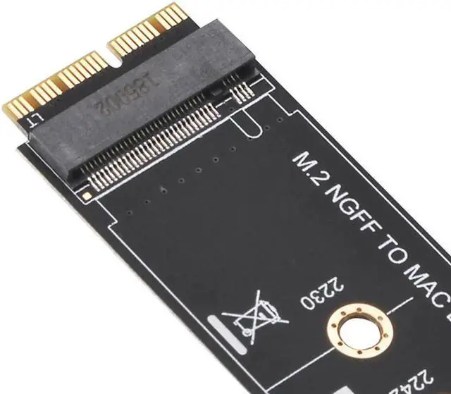 Alt view image 5 of 6 - M.2 NVME SSD Convert Adapter Card for MacBook Air Pro Retina 2013-2017 NVME/AHCI SSD Upgraded Kit For A1465 A1466 A1398 A1502 M2