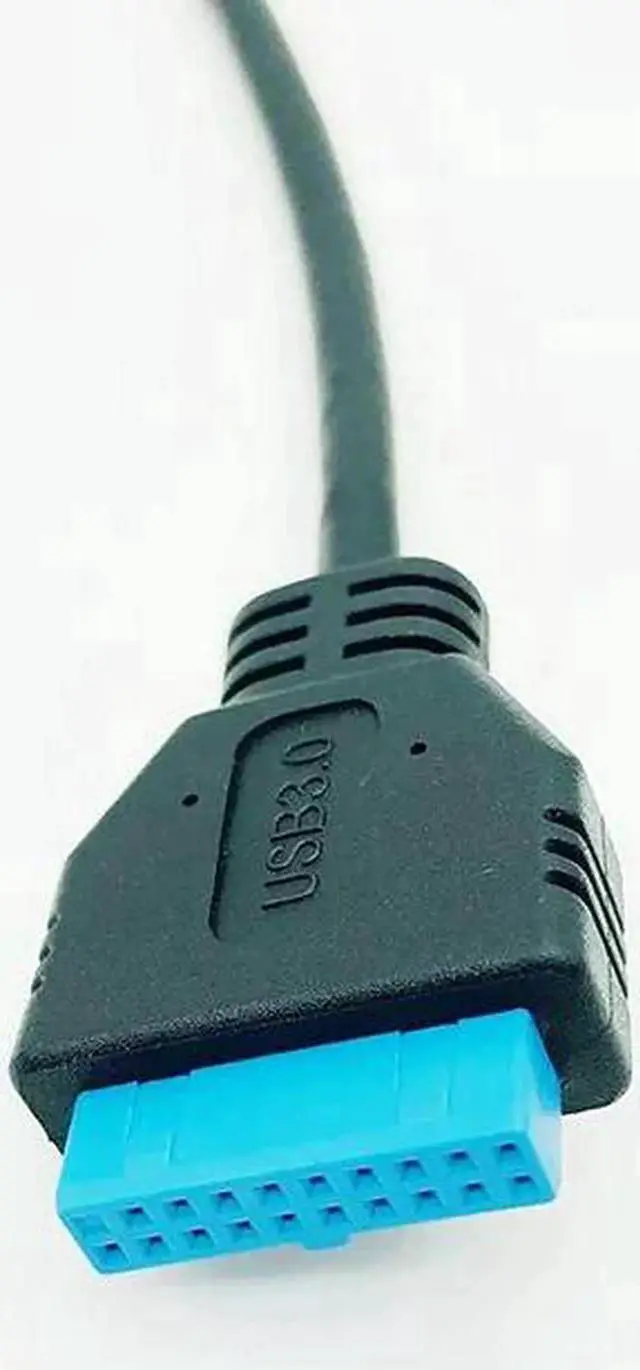 Alt view image 6 of 6 - Connectors USB3.0 20/19Pin to Type-C Single Port USB 3.1 Type C USB-C Female to USB 3.0 Motherboard 19pin Header Cable 50cm