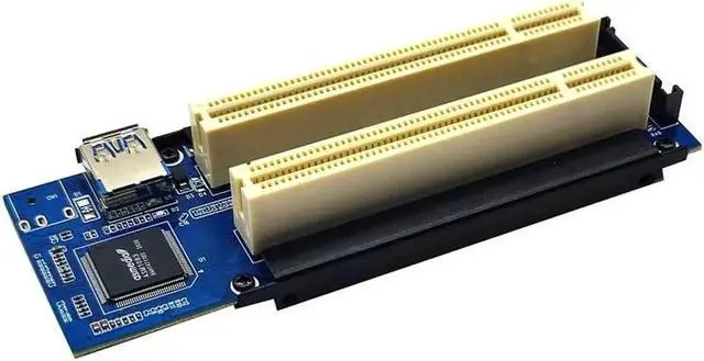 Alt view image 4 of 6 - Riser Card PCI-E Express X1 to Dual PCI Riser Extend Adapter Connector Card Add Expansion Card For PC Computer Windows XP LINUX