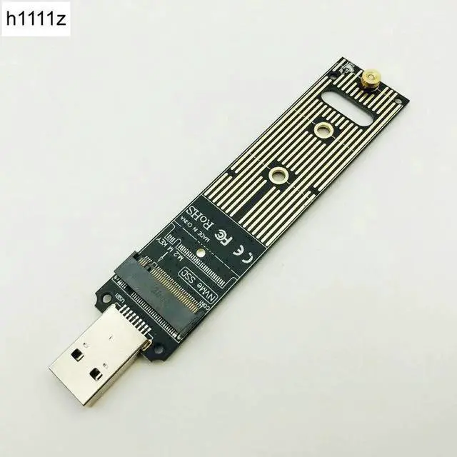 Alt view image 5 of 6 - Portable High Performance NVME to USB Adapter M.2 SSD to Type-A Card USB 3.1 Gen 2 Bridge Chip to M2 SSD Key M for Windows XP/7/